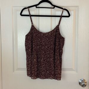 Abercrombie & Fitch Burgundy Sleeveless Camisole Top
